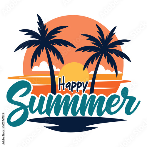 Wallpaper Mural Summer vibes vector illustration. Torontodigital.ca