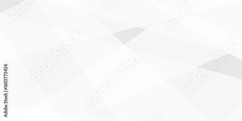 Abstract background is white and gray old surface and white 3d lines and technology modern background design . Geometric background with squares in bright light with soft shadows as pattern.

