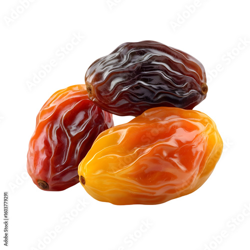 Raisins Fruit 3D icon isolated on a transparent background