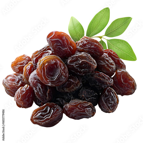 Raisins Fruit 3D icon isolated on a transparent background