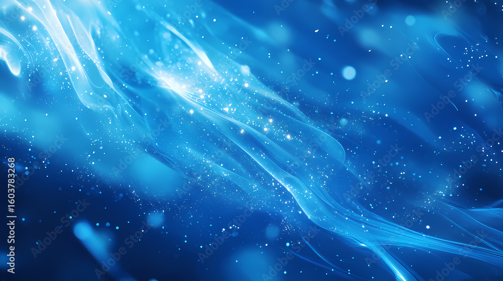 Fototapeta premium Abstract Blue Digital Flow