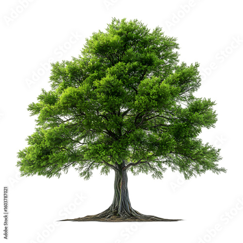 Swamp Cypress Tree isolated on a transparent background