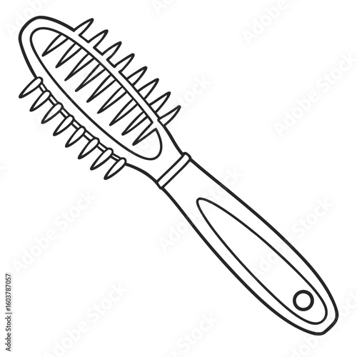 Outline Of A Hairbrush