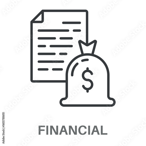 Simple Financial Design Icon, Simple Style Design Inspiration For Any Logos Interface And Purpose