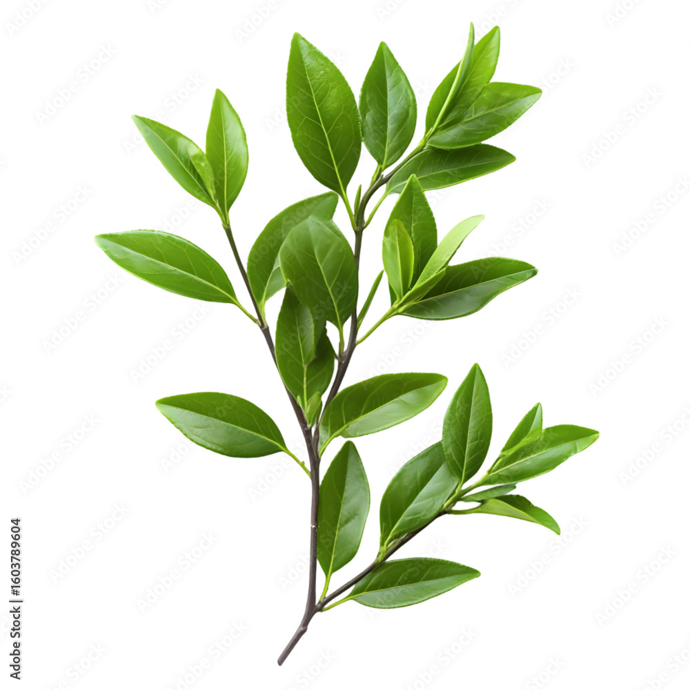 Fototapeta premium Tea Tree isolated on a transparent backgroundTea Tree isolated on a transparent background