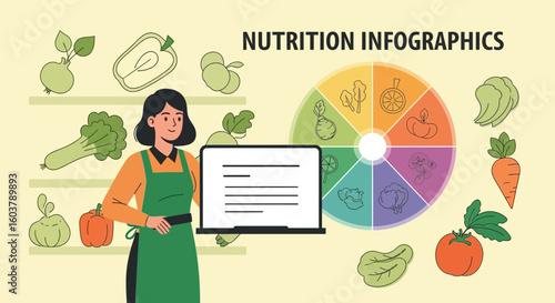 Healthy Eating Information With Fresh Farm Products And Nutritionist
