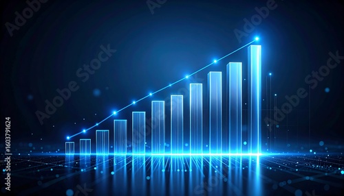 Abstract digital bar graph
