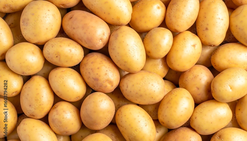 Harvested abundance fresh organic potatoes, a culinary foundation offering versatility Harvested abundance fresh organic potatoes, a culinary foundation offering versatility