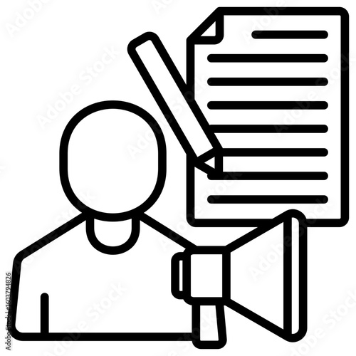 Copy Writing Icon