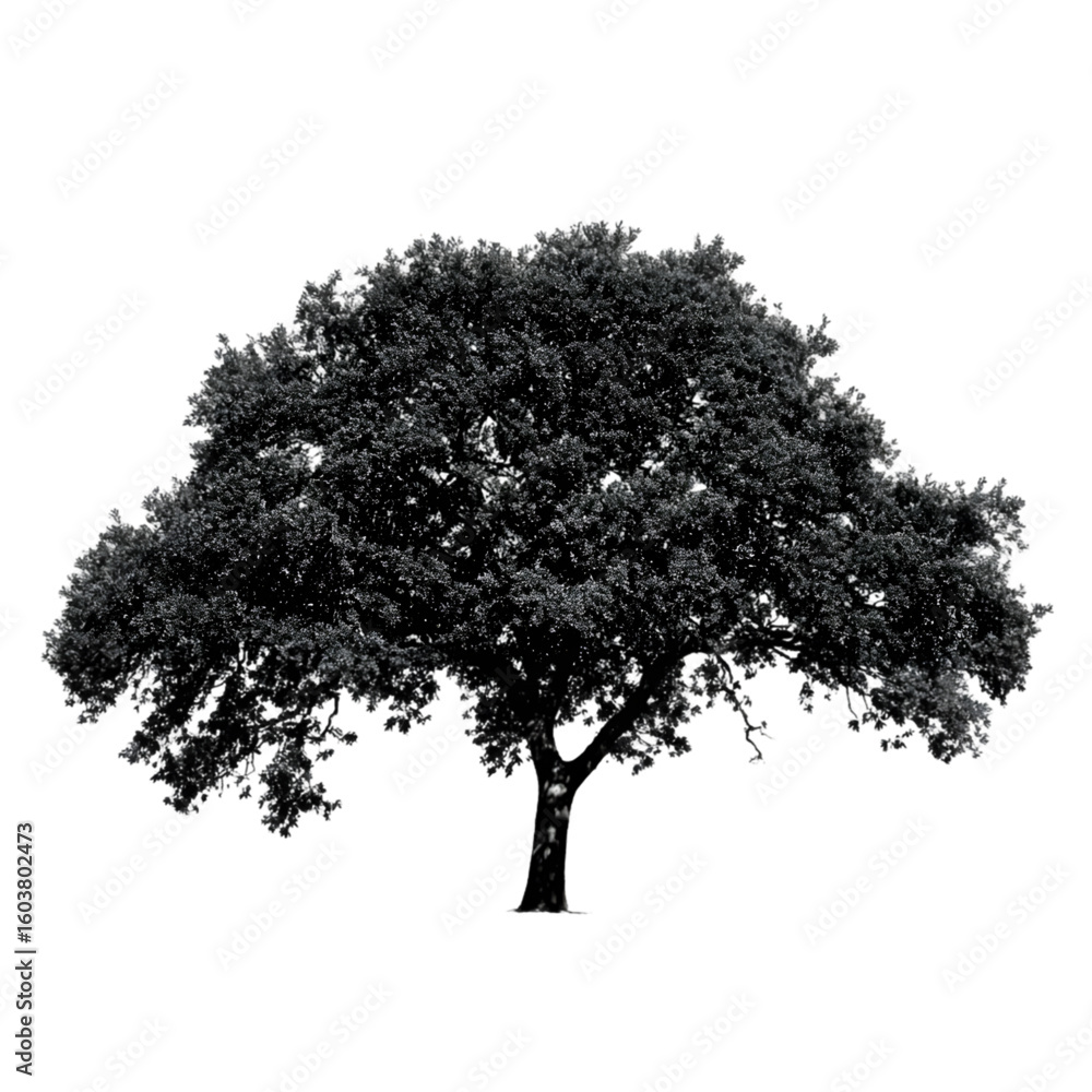Fototapeta premium Oak Tree isolated on a transparent background