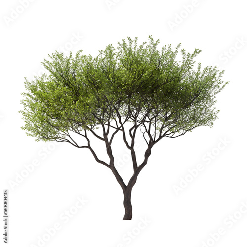 Palo Verde Tree isolated on a transparent background