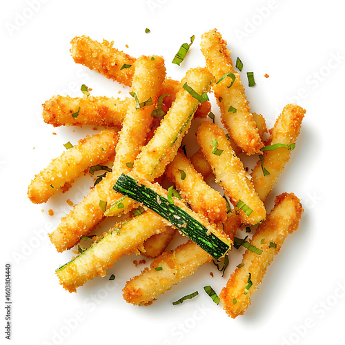 Wallpaper Mural Crispy Zucchini Fries Garnished with Fresh Herbs Torontodigital.ca