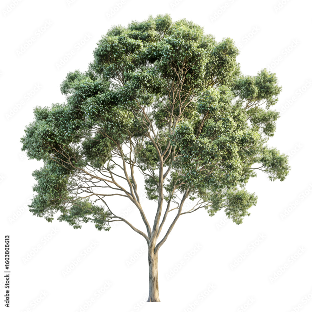 Fototapeta premium Eucalyptus Tree isolated on a transparent background
