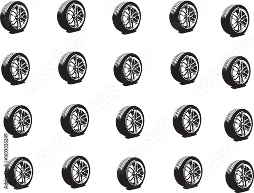 car wheel vector