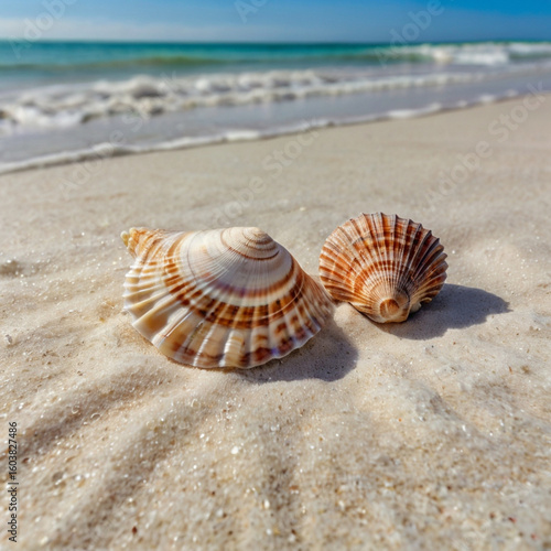 Wallpaper Mural shell on the beach Torontodigital.ca