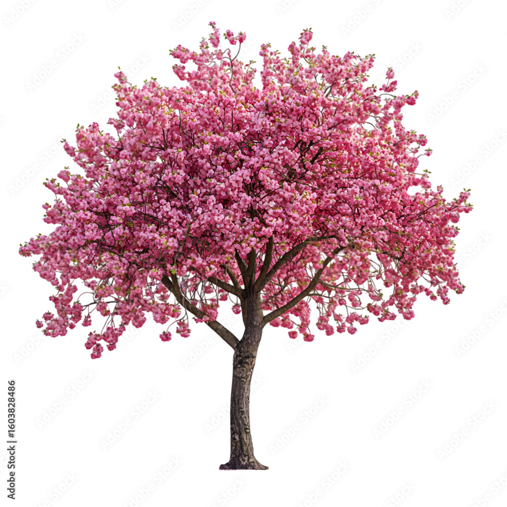 Obraz premium Cherry Tree isolated on a transparent background