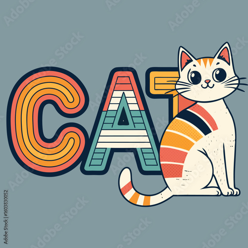 Cat lover custom typography t-shirt design vector illustration, purrfect love cat t-shirt design template for Valentine's day	
