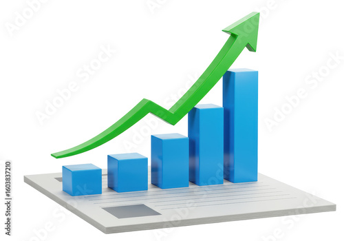 Isolated Bar Graph with Upward Arrow Indicating Growth and Progress Free Download Isolated Bar Graph with Upward Arrow Indicating Growth and Progress - GFXLoad
