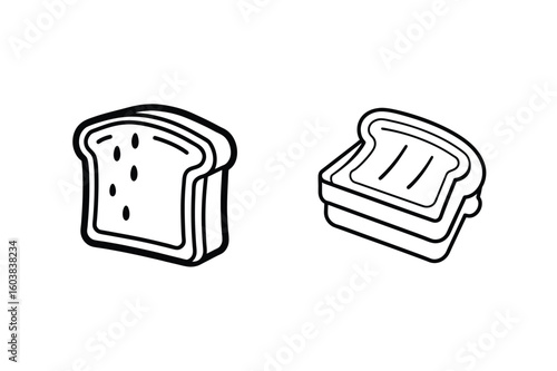 Sliced bread and toast slices food breakfast
