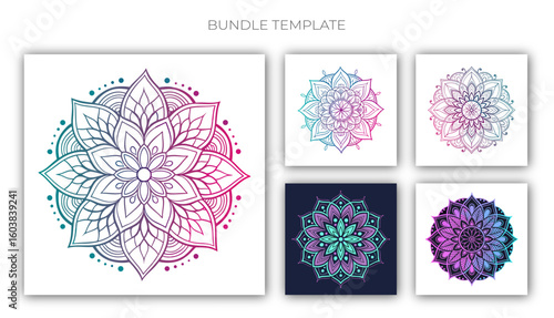 Gradent Mandala Bundle Design