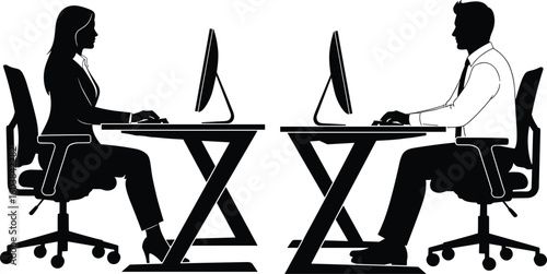 Cad drawing flat vector illustration of diverse human silhouettes in dynamic poses, ideal for lifestyle, motion, activity, design concepts