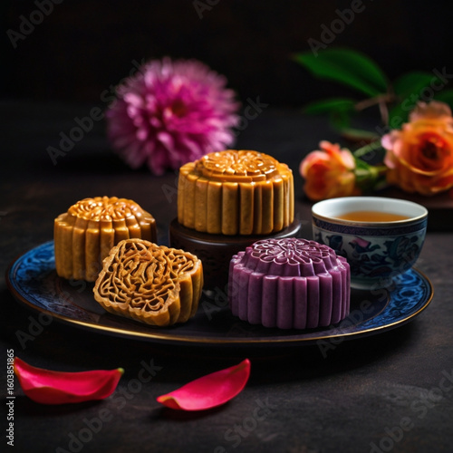 Wallpaper Mural chocolate cupcakes on a plate Torontodigital.ca