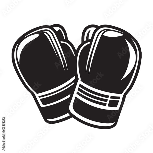 Boxing Gloves Silhouette Icon