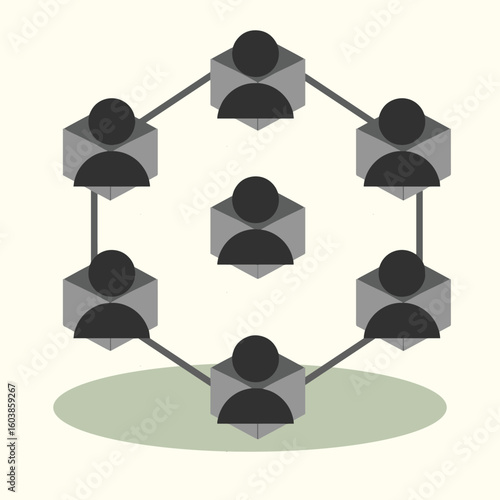 a decentralized finance design art vector