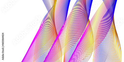 "Harmonic Waves of Light: An Abstract Visualization of Digital Sound Frequencies Flowing Through Glowing Gradient Lines and Colorful Technology-Inspired Curves in Constant Motion"