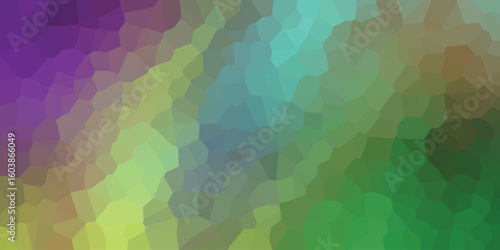 Abstract background with gradient color palette mosaic pattern suitable for creative design projects and digital artwork