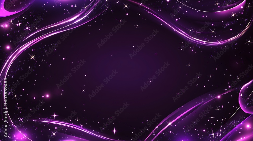Obraz premium Abstract purple background with glowing lines (1)