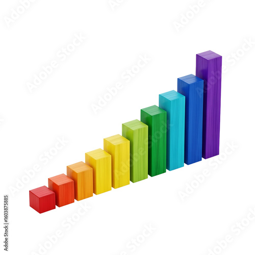 Colorful wooden blocks arranged in ascending bar graph pattern isolated on a transparent background png, cut out, clipping path, social media, Advertisement, high quality, HD photo, close up, web. Free Download Colorful wooden blocks arranged in ascending bar graph pattern isolated on a transparent background png, cut out, clipping path, social media, Advertisement, high quality, HD photo, close up, web. - GFXLoad