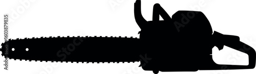 Chainsaw silhouette power tool for woodcutting