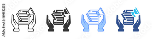 Content Marketing Multi Style Icon Set Vector 