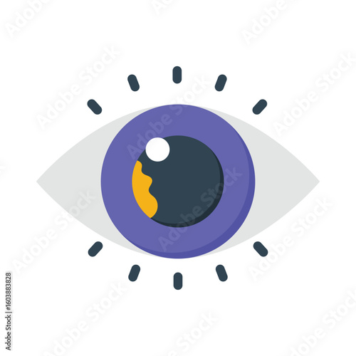 Eye Flat Vector Icon Eps 10 Files