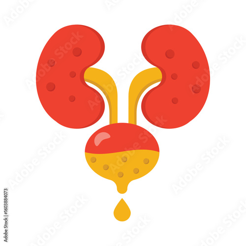 Urinary Incontinence  Flat Vector Icon Eps 10 Files