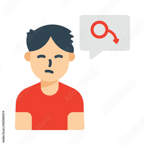 Erectile Disfunction Flat Vector Icon Eps 10 Files