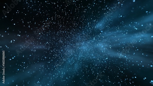 Wallpaper Mural Blue sky with a lot of stars. The stars are scattered all over the sky. The sky is dark blue in color Torontodigital.ca