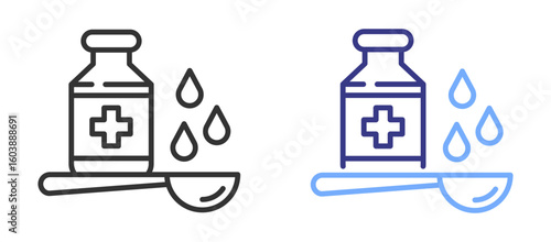 Drug Syrup icon color