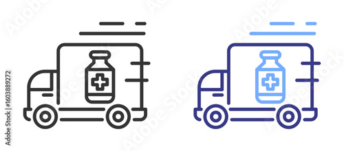 Distribution drug icon color