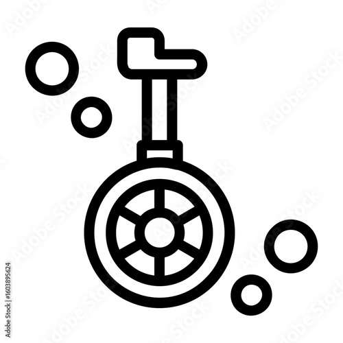 Electric Unicycle Icon