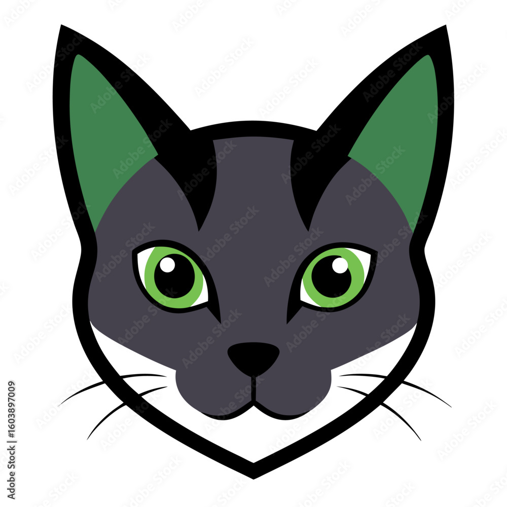 Fototapeta premium Head of Cat