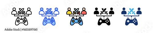 Multiplayer Icon Collection With Multiple Styles