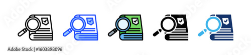 Inspection Guidelines Icon Collection With Multiple Styles