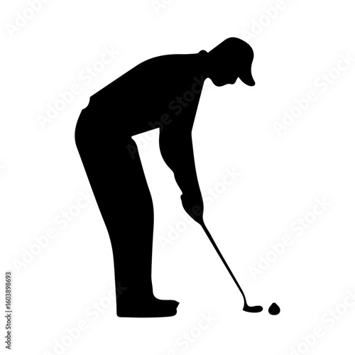 golf player silhouette