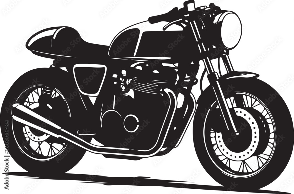 Fototapeta premium Old School Chopper Bike SVG Art
