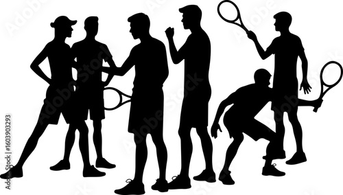 Tennis Player Silhouettes Collection
