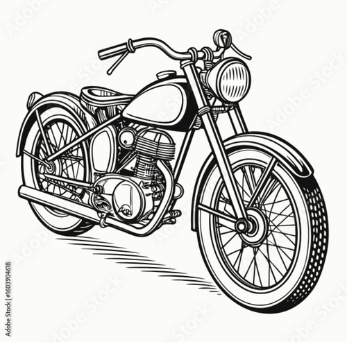 motorcycle vector illustration