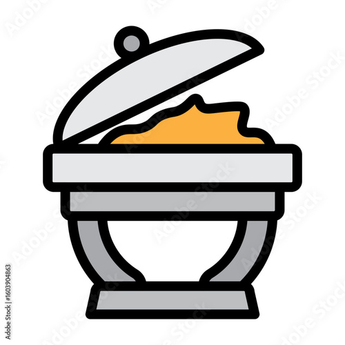 Buffet Vector Filled Icon Design