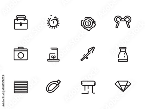Trademark icon ultra minimalist 2D line art